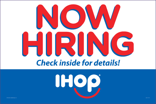 Now Hiring Yard Sign - Click Image to Close