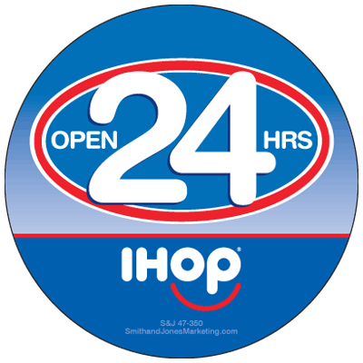 Open 24 Hours Sticker - Click Image to Close