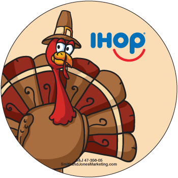 Thanksgiving Turkey Sticker - Click Image to Close