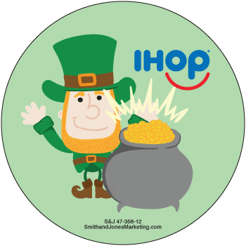 St. Patrick's Day Leprechaun Sticker - Click Image to Close
