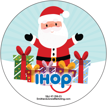 Christmas Santa with Presents Sticker - Click Image to Close