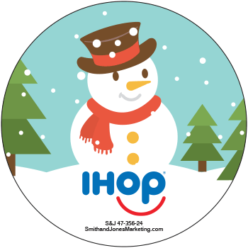 Christmas Snowman Sticker - Click Image to Close