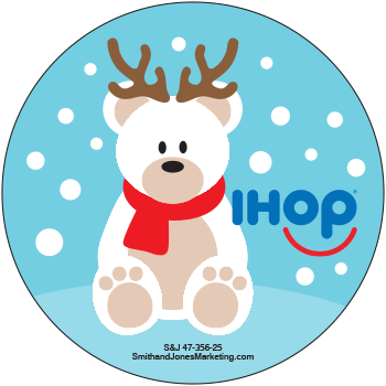Christmas Polar Bear Sticker - Click Image to Close