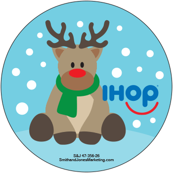 Christmas Reindeer Sticker - Click Image to Close