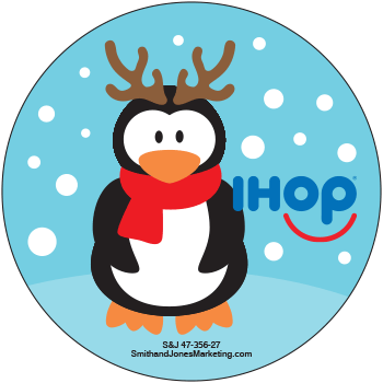 Christmas Penguin Sticker - Click Image to Close
