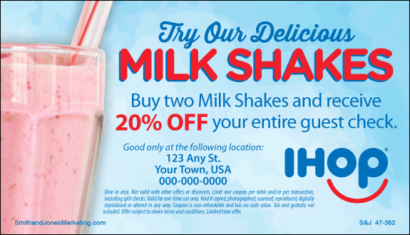 Milkshake Discount BCS Card (Blue) - Click Image to Close