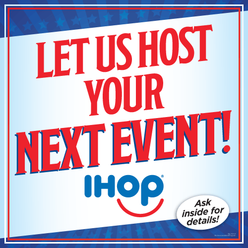 Event Hosting Cling (Blue) [3' x 3'] - Click Image to Close