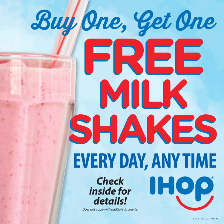 BOGO Milkshake Window Cling (Blue) [3' x 3'] - Click Image to Close