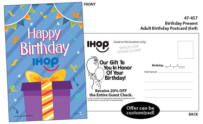 Adult Birthday Postcard - Birthday Present - Click Image to Close