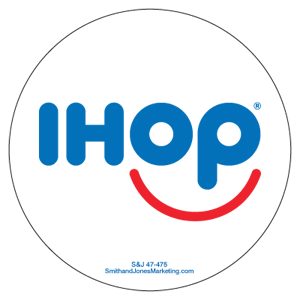 IHOP Logo Sticker (White) - Click Image to Close