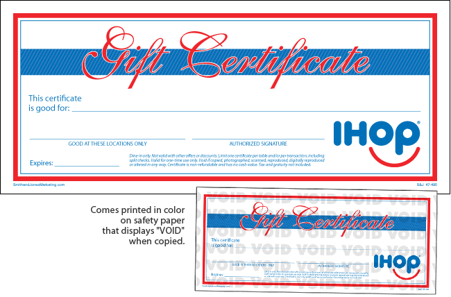 Safety Paper Gift Certificate - Click Image to Close