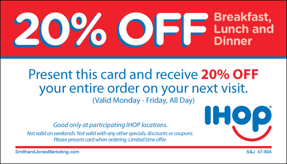 20% Off BCS Card - Weekdays Only (Stock) - Click Image to Close