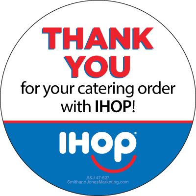 Catering Thank You Sticker - Click Image to Close