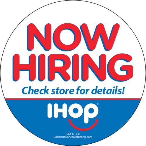 Now Hiring Sticker - Click Image to Close