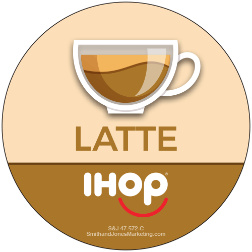 Latte Coffee Sticker - Click Image to Close