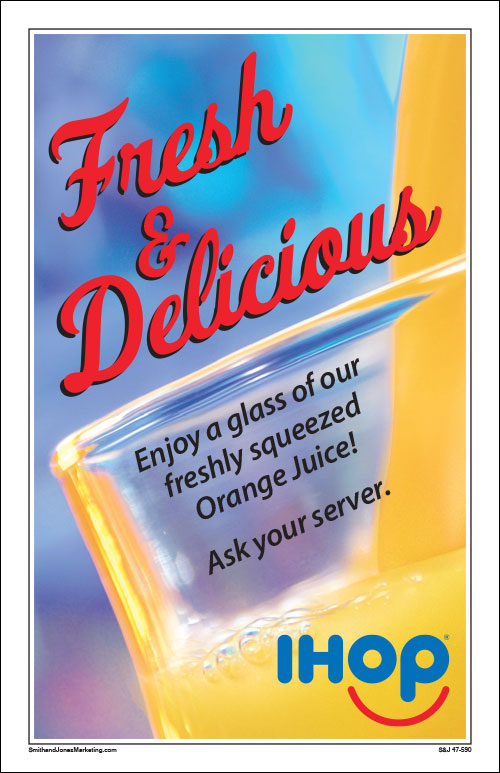 Freshly Squeezed Orange Juice Flyer (5.5x8.5) - Click Image to Close