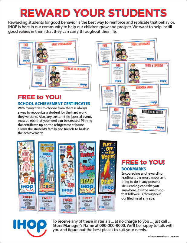 FREE! School Achievement Certificate and Bookmark Promo Letter - Click Image to Close