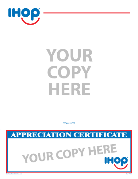 Appreciation Letter with Promotional Certificate