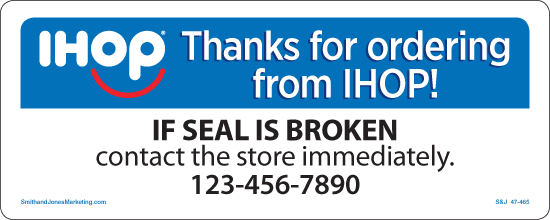 If Seal Broken Sticker with Phone Number