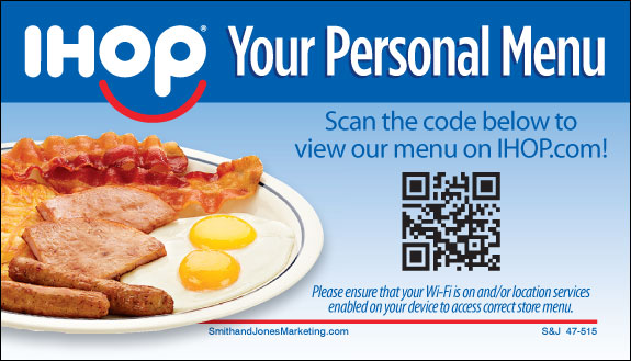 QR Code Menu Locator BCS Card