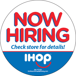 Now Hiring Sticker