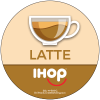 Latte Coffee Sticker