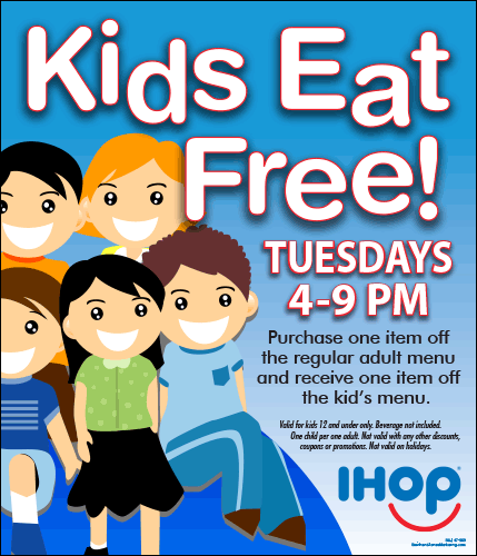 "Kids Eat Free" Poster
