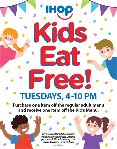 "Kids Eat Free" Poster