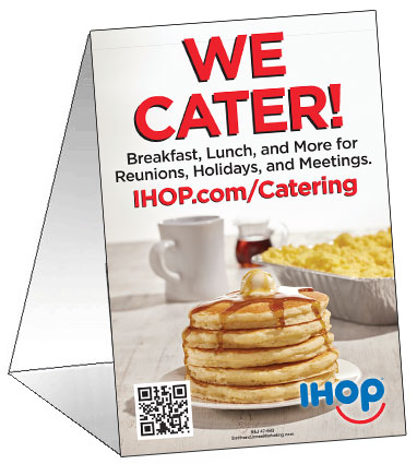 We Cater Table Tent
