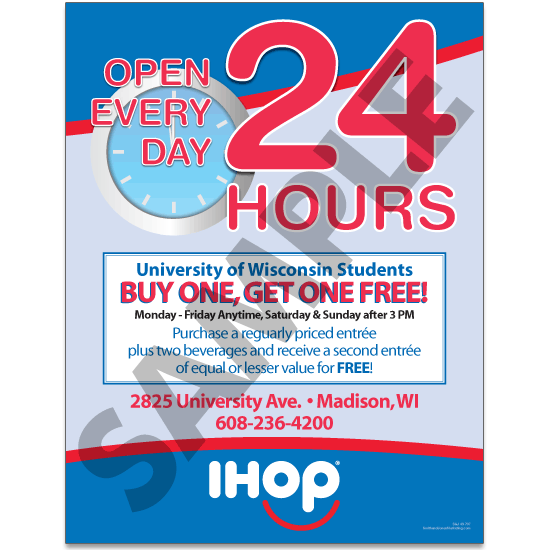 Open 24 Hours Flyer